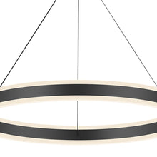 Load image into Gallery viewer, Double Corona™ Ring LED Pendant Light in Detail.