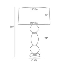Load image into Gallery viewer, Dreena Table Lamp - line drawing.