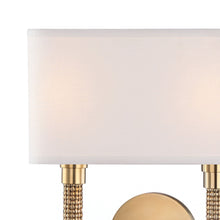 Load image into Gallery viewer, Dubios Two Light Wall Light in Detail.