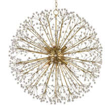 Load image into Gallery viewer, Dunkirk Chandelier in 10-Light/Aged Brass.