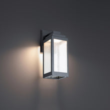 Load image into Gallery viewer, Amherst Outdoor LED Wall Light in Detail.