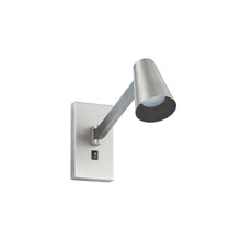 Load image into Gallery viewer, Grisham LED Swing Arm Wall Light in Brushed Nickel.