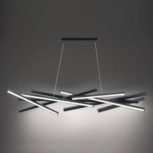 Load image into Gallery viewer, Parallax LED Chandelier in Detail.