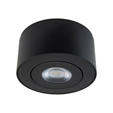 Load image into Gallery viewer, Peek Outdoor LED Flush Mount Ceiling Light in Black.