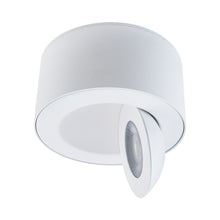 Load image into Gallery viewer, Peek Outdoor LED Flush Mount Ceiling Light in White.