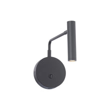 Load image into Gallery viewer, Sprig LED Swing Arm Wall Light in Black.