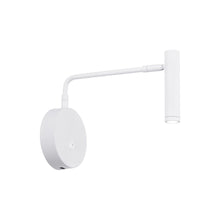 Load image into Gallery viewer, Sprig LED Swing Arm Wall Light in White.