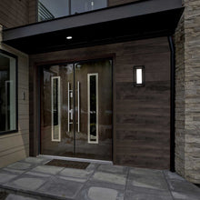 Load image into Gallery viewer, Tate Outdoor LED Wall Light in outside area.