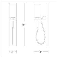 Load image into Gallery viewer, Eames LED Bath Wall Light - line drawing.