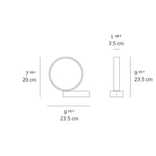 Load image into Gallery viewer, Eclittica 20 LED Table Lamp - line drawing.
