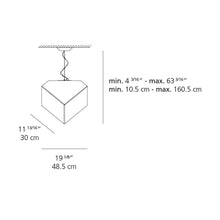 Load image into Gallery viewer, Edge 30 Suspension Light - line drawing.