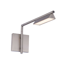 Load image into Gallery viewer, Eero LED Swing Arm Light in Brushed Nickel.