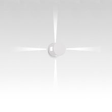 Load image into Gallery viewer, Effetto Round Outdoor LED Wall Light in White Ral9002/11W/4 Beam Narrow Spot.