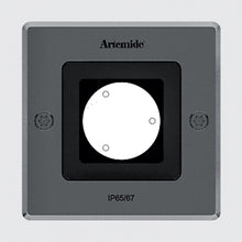 Load image into Gallery viewer, Ego Square Recessed Outdoor LED Ceiling Light in Stainless Steel/Medium (3000k/10 Degrees).