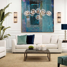 Load image into Gallery viewer, Bermude Chandelier in living room.
