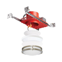 Load image into Gallery viewer, 4" New Construction IC Airtight Housing 2-Hr Fire Rated Ceilings in Detail.