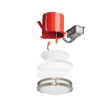 Load image into Gallery viewer, 4" Remodel IC Airtight Housing 2-Hr Fire Rated Ceilings in Detail.