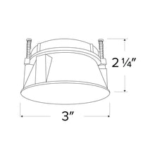 Load image into Gallery viewer, Elco Lighting Pex™ 3" Trimless Smooth Reflector Trim - line drawing.