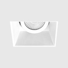 Load image into Gallery viewer, Pex™ 4" Square Adjustable Trimless Smooth Reflector Trim in Detail.