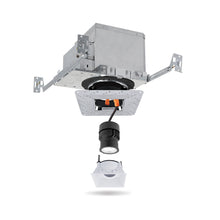 Load image into Gallery viewer, Pex™ 4" Square Adjustable Trimless Smooth Reflector Trim in Detail.