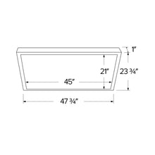 Load image into Gallery viewer, Sky Panels XL with 3-CCT Switch LED Ceiling Light - line drawing.