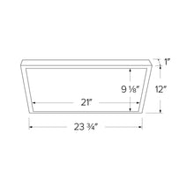 Load image into Gallery viewer, Sky Panels XL with 5-CCT Switch LED Ceiling Light - line drawing.