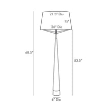 Load image into Gallery viewer, Elden Floor Lamp - line drawing.