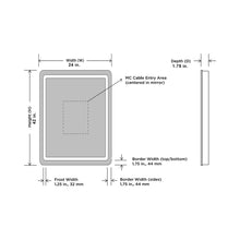 Load image into Gallery viewer, Bela LED Lighted Mirror - line drawing.