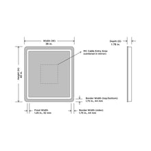 Load image into Gallery viewer, Bela LED Lighted Mirror - line drawing.