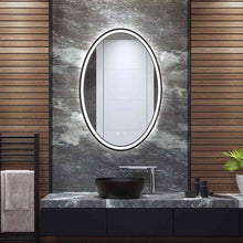 Load image into Gallery viewer, Brilliance LED Lighted Mirror in bathroom.