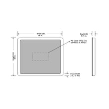 Load image into Gallery viewer, Eyla LED Lighted Mirror - line drawing.