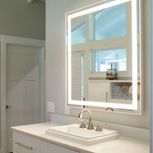 Load image into Gallery viewer, Integrity LED Lighted Mirror in bath room.