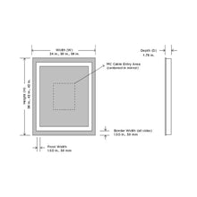 Load image into Gallery viewer, Integrity LED Lighted Mirror - line drawing.