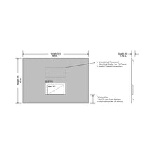 Load image into Gallery viewer, Loft Mirror TV - line drawing.