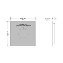 Load image into Gallery viewer, Serenity LED Lighted Mirror - line drawing.