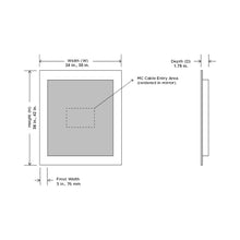 Load image into Gallery viewer, Silhouette LED Lighted Mirror - line drawing.