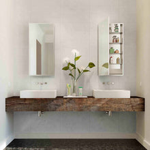 Load image into Gallery viewer, Simplicity Mirrored Cabinet in bathroom.