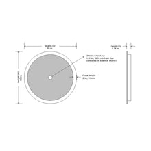 Load image into Gallery viewer, Trinity LED Lighted Mirror - line drawing.