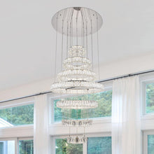 Load image into Gallery viewer, Monroe LED Chandelier in living room.