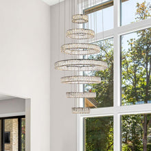 Load image into Gallery viewer, Monroe LED Chandelier in living room.