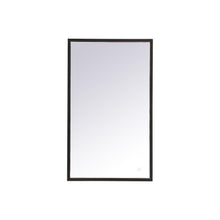 Load image into Gallery viewer, Pier LED Mirror Wall Light in Black (18" x 30")