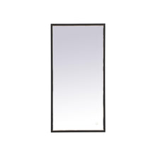 Load image into Gallery viewer, Pier LED Mirror Wall Light in Black (18" x 36")