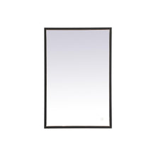 Load image into Gallery viewer, Pier LED Mirror Wall Light in Black (20" x 30")