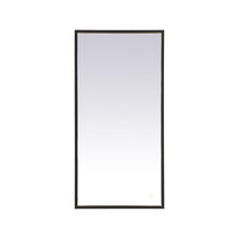Load image into Gallery viewer, Pier LED Mirror Wall Light in Black (20" x 40")
