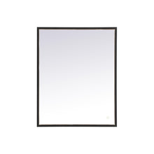 Load image into Gallery viewer, Pier LED Mirror Wall Light in Black (24" x 30")