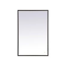 Load image into Gallery viewer, Pier LED Mirror Wall Light in Black (24" x 36")
