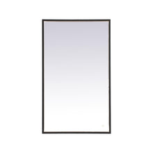Load image into Gallery viewer, Pier LED Mirror Wall Light in Black (24" x 40")