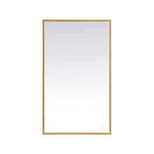 Load image into Gallery viewer, Pier LED Mirror Wall Light in Brass (24" x 40")