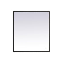 Load image into Gallery viewer, Pier LED Mirror Wall Light in Black (27" x 30")