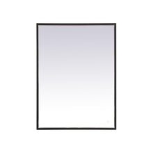Load image into Gallery viewer, Pier LED Mirror Wall Light in Black (27" x 36")